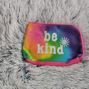 Source Unknown Multicolor 'Be Kind' Cosmetic Bag